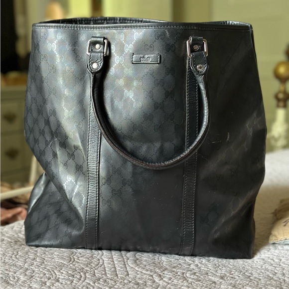 Gucci Implement black tote back Great condition Double handles black - Picture 14 of 16